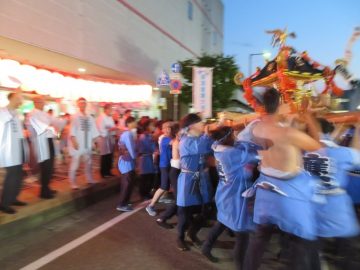 ぎおん柏崎まつり『たる仁和賀パレード』に産大神輿が参加しました