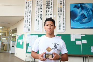 稲場悠介君の優秀学生顕彰が決定しました