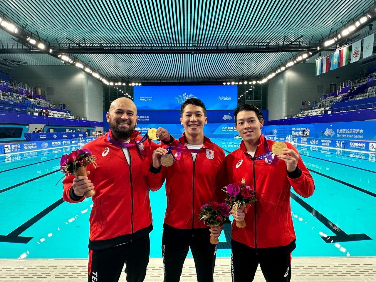 アジア競技大会男子水球金メダル獲得に貢献しました