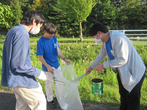 学園祭前にクリーン活動を行いました